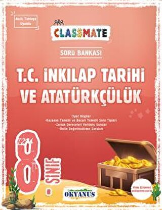 8. Sınıf Classmate T. C. İnkilap Tarihi Ve Atatürkçülük Soru Bankası