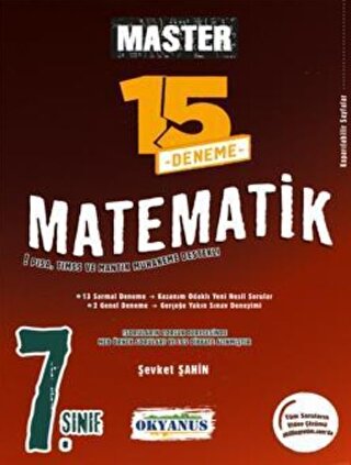 7. Sınıf Matematik Master 15 Matematik Deneme